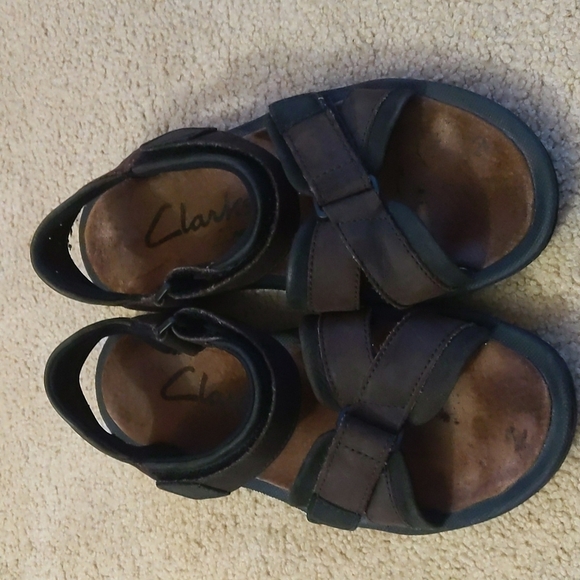 Clark's with Active Air Brown Comfort Velcro Sandals Size 11 Women's - Picture 2 of 14